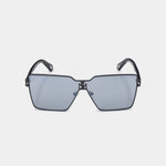 ALDA SUNGLASSES  SHINY SILVER BLACK