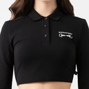 APRILE CROP TOP WOMEN BLACK
