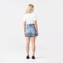 FLORA SKIRT WOMEN BLUE DENIM