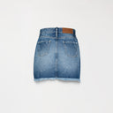 FLORA SKIRT WOMEN BLUE DENIM