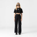 OLWYN CROP TOP WOMEN BLACK METEORITE