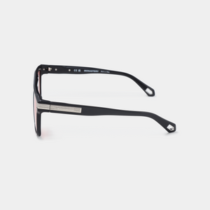 ADUR SUNGLASSES BLACK SHINY SILVER PINK