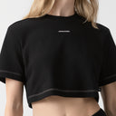 SAVANNA CROP TOP WOMEN BLACK