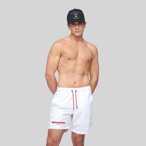 ARGOLIDA SWIM SHORT WHITE | Monastery Couture