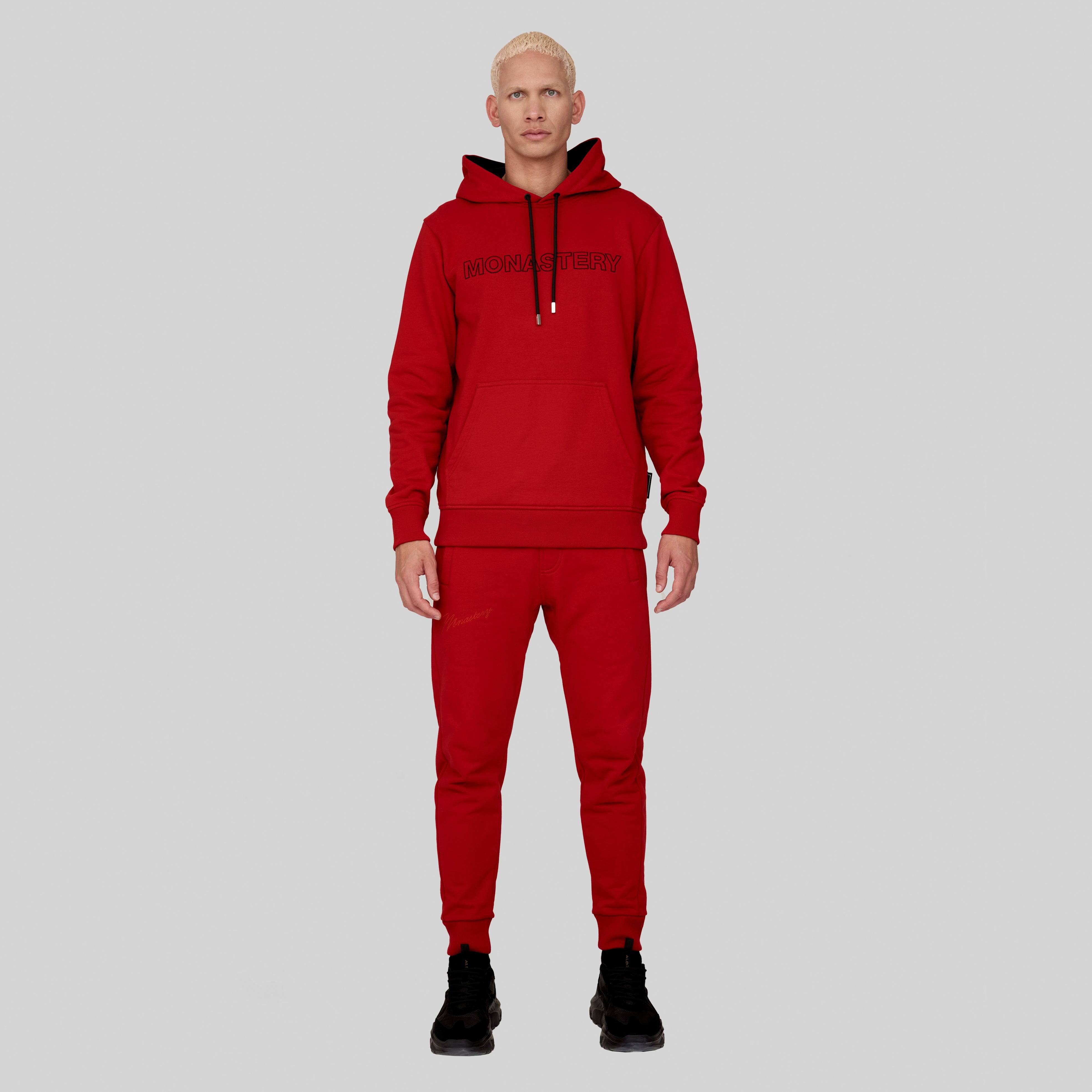 CASANDRO RED HOODIE | Monastery Couture