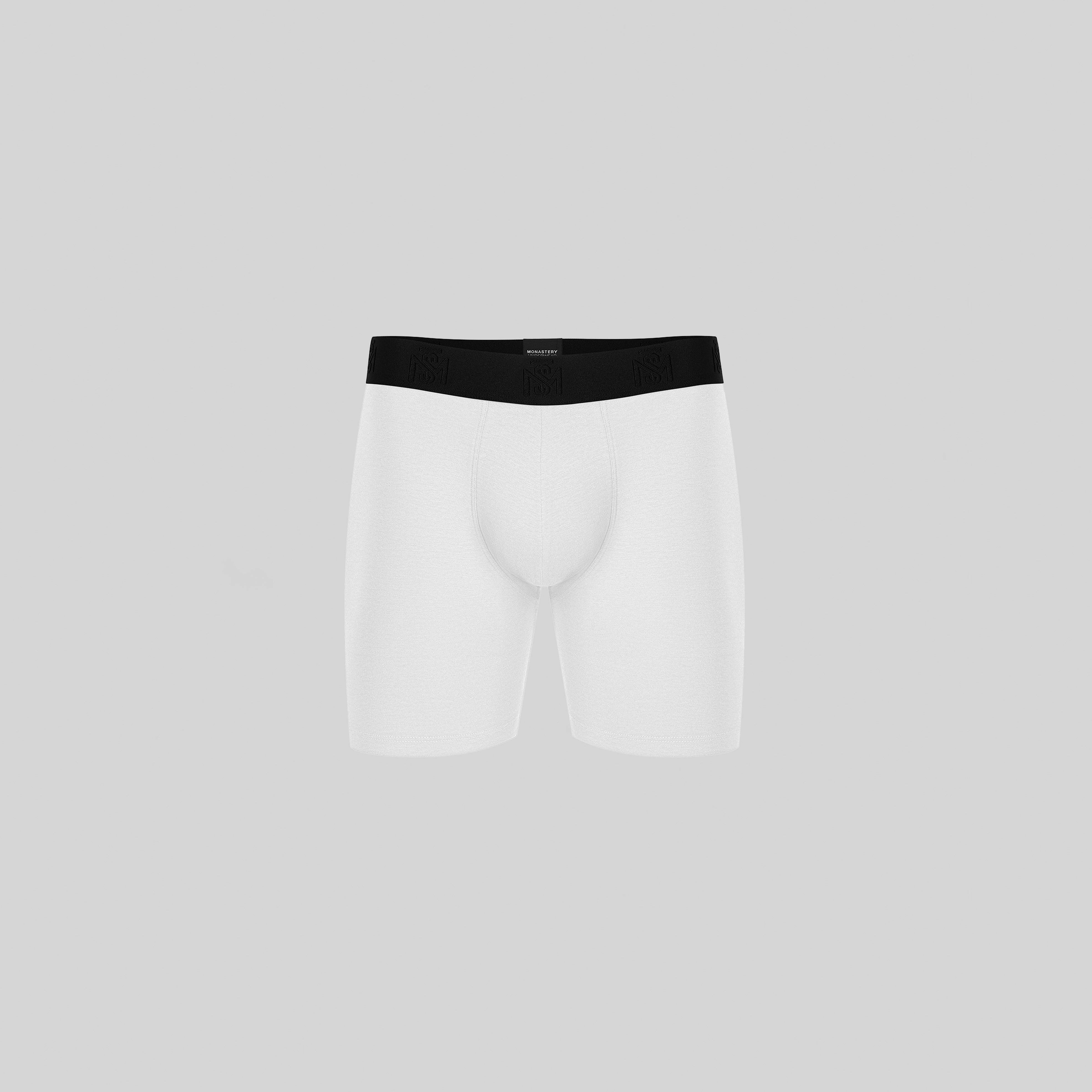 BRIZIO WHITE BOXER BRIEFS | Monastery Couture