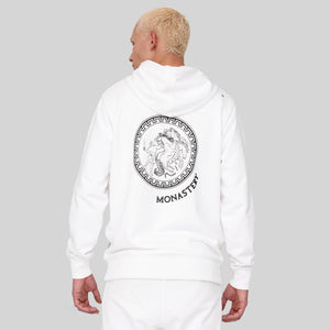 CARTAGO WHITE HOODIE | Monastery Couture