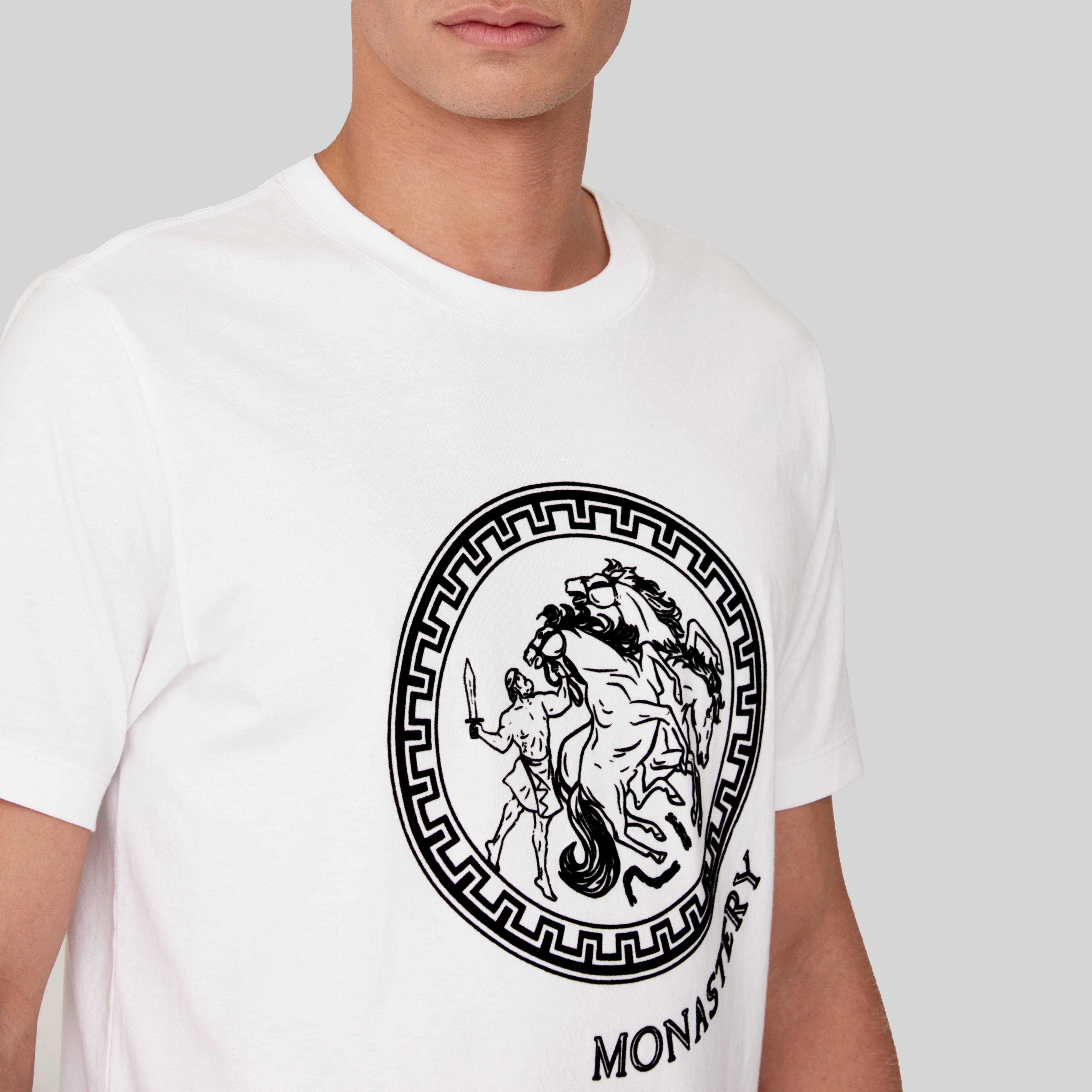 OLINTO WHITE T-SHIRT | Monastery Couture