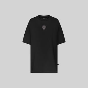 SILON BLACK T-SHIRT OVERSIZE | Monastery Couture